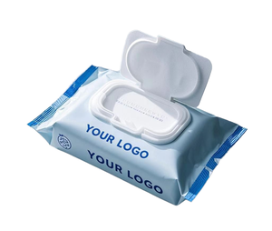 Lingettes humides écologiques en matériau Spunlace de haute qualité, extra douces, emballées individuellement, pour l'hygiène quotidienne des fesses - Product Image 1