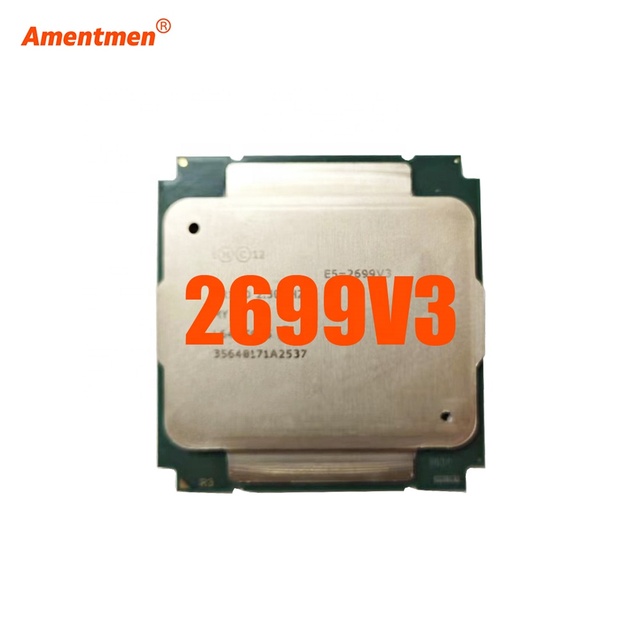 Used for Intel Xeon E5 2699 V3 2699V3 2.3Ghz 18-Core LGA 2011-3 Cpu Processor SR1XD 145W 22NM