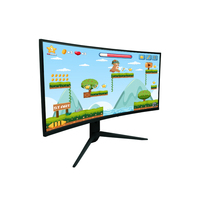Moniteur de jeu FHD 34 pouces 3440x1440, écran LCD incurvé C-Curved R1500, compatible Windows/Android/Linux