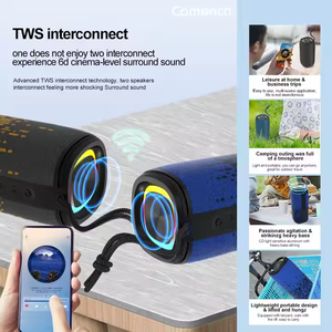 ซับวูฟเฟอร์เบสไร้สาย RGB วูฟเฟอร์ Active Bt 10W ลําโพงบลูทูธกันน้ํากลางแจ้ง IPX6 Usb ลําโพงแบบพกพา - Product Image 3