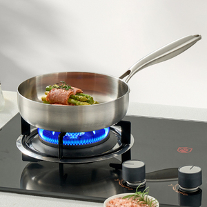 Poêle à frire en acier inoxydable pleine épaisseur, poêle à frire <span class=keywords><strong>pour</strong></span> œufs, poisson, steak, poêle à frire, poêle à frire - Product Image 2