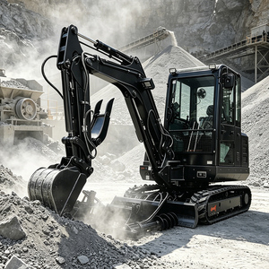 Mini-excavatrice 3 tonnes avec moteur Euro 5 certifié CE, livraison gratuite, petite pelle pour la rénovation urbaine et les espaces restreints, idéale pour les entreprises de location - Product Image 6