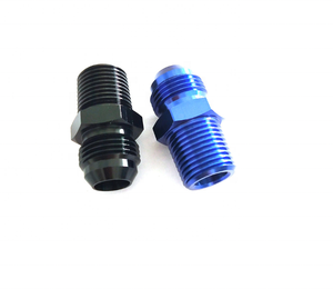 1/2 "NPT boru hortum adaptörü montaj için alümİnyum AN10 erkek Flare 1/2 NPT erkek konu - Product Image 3