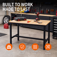 Banc de travail en acier personnalisable de style industriel / moderne / classique pour garage, table de travail, poste de travail, bureau