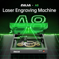 DAJA A8 20W Macchina per Taglio Laser ad Alta Precisione per Legno e Acrilico, Incisione su Bottiglie di Profumo, Pelle e Acciaio Inossidabile