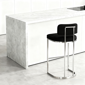 Silla <span class=keywords><strong>de</strong></span> Bar para Restaurante, Mesa <span class=keywords><strong>de</strong></span> Isla <span class=keywords><strong>de</strong></span> Acero Inoxidable, <span class=keywords><strong>Taburete</strong></span> Alto Minimalista Moderno <span class=keywords><strong>de</strong></span> Diseño, <span class=keywords><strong>Respaldo</strong></span> para Recepción - Product Image 6