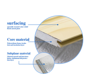 Panneaux <span class=keywords><strong>de</strong></span> <span class=keywords><strong>bardage</strong></span> extérieur isolés en mousse écologique pour murs et toitures - Product Image 1