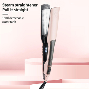 Lisseur à vapeur 65W avec plaques larges de 1,25 pouce, panneau numérique et réglage multi-températures – Outil de lissage professionnel pour salon - Product Image 4