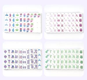 Juego de Mahjong Americano de Lujo, Portátil, Morado, de 4 Capas, Acrílico, Fichas de Mahjong Occidentales con Letras en Español, Mini, Pulido a Mano, Entretenimiento en el Hogar - Product Image 6