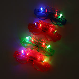 משקפי LED זוהרים לחג המולד ולחגיגות השנה החדשה, משקפי זוהר עם אור קר, אביזרי מסיבה חדשניים, מכירה חמה - Product Image 6