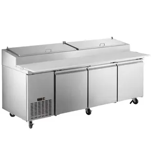 Stainless Steel Commercial Pizza Refrigerator/ Pizza Work Table/ Pizza Prep Table