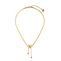 Colliers pendentifs papillon tendance en acier inoxydable, bijoux papillon givré avec chaîne serpent à pampilles pour femme