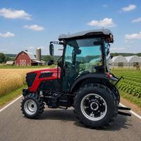 Tracteur agricole DONOL YUNNEI 75 CV 4x4 avec moteur et pompe certifié EURO 5 COC pour les opérations agricoles européennes