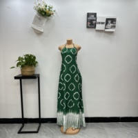 Nouvelle collection Printemps 2026 – Robe décontractée européenne et américaine pour femme africaine, grande taille, col halter, imprimée, coupe ample, sans manches, antistatique