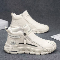Chaussures décontractées pour hommes à semelle épaisse, style classique antidérapant, avec fermetures éclair montantes, vente directe usine