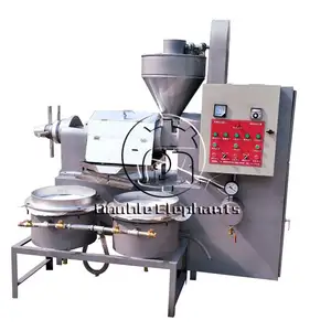 6YL-120A Automatic combined oil press with oil filter,sunflower oil extractor machine