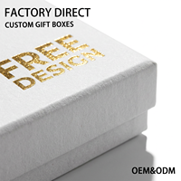 Caja de Embalaje de Joyería de Lujo con Tapa Rígida de Papel Texturizado Blanco, Logotipo Personalizado con Estampado en Dorado, Forro de Esponja Portátil para Anillos