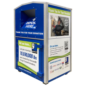 Lixeira Personalizada em Aço Inoxidável para Armários Comunitários Externos, Caixa de Doação Personalizada para Lixeiras - Product Image 2