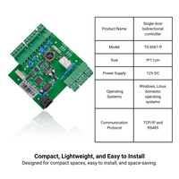 Sistema de Control de Acceso para una Sola Puerta con SDK y API Gratuitos, TCP/IP, Wiegand, Logotipo Personalizado, Módulo Central PCB, Almacenamiento en la Nube, Capacidad para 60000 Usuarios