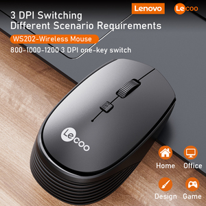 Lecoo WS202 yüksek kalite taşınabilir USB kablosuz fare 1200DPI 4D Mini tarzı Lenovo dizüstü bilgisayar aksesuarları için LED aydınlatmalı - Product Image 4