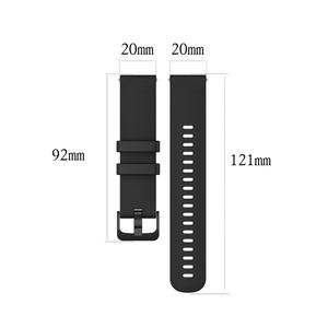 Bracelet de montre en caoutchouc au <span class=keywords><strong>prix</strong></span> d'usine, 18 mm, 20 mm, 22 mm, pour <span class=keywords><strong>Huawei</strong></span>/Samsung Galaxy/Garmin, bracelet de montre en silicone de remplacement - Product Image 4