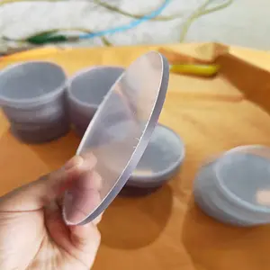 Fogli per PC a cerchio trasparente con disco in Plexiglass trasparente personalizzato di fabbrica per progetti di insegne fai da te