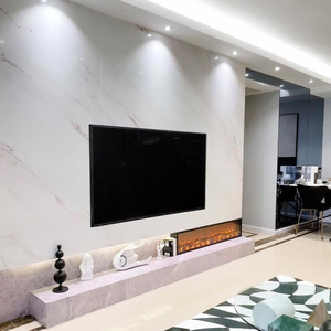 <span class=keywords><strong>Cheminée</strong></span> électrique à LED contrôlée par Smart Home avec effet de flamme 3D et chauffage mural pour hôtels - Product Image 6