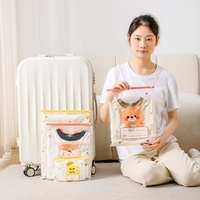 Sac de rangement pour la crèche, organisateur de vêtements pour enfants d'âge préscolaire, sacs de séparation étanches et hermétiques en plastique pour bébés