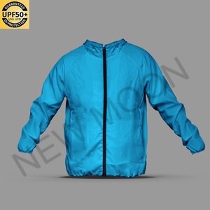 Veste coupe-vent légère pour homme, couleur unie, protection solaire UPF50, respirante, vêtements de sport d'extérieur, vêtements décontractés - Product Image 5