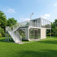 Villa modulaire préfabriquée en acier de qualité supérieure, finition haut de gamme, design intérieur luxueux, capsule spatiale mobile, cabine Apple
