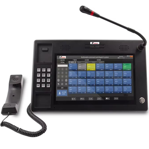 KNTECH מסך מגע 11.6 אינץ' קונסולת שיחות IP בקרת טלפון תחנת שיחות SIP מיקרופון גמיש לרכבת/מטרו שחור - Product Image 2