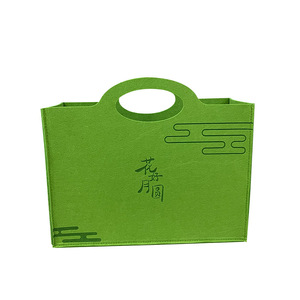 Custom Felt Gift Bags Large Capacity Eco Friendly Durable For Mid Autumn Festival School Bank Promotions - Product Image 4