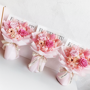 Rosas rosas para siempre Regalos <span class=keywords><strong>De</strong></span> <span class=keywords><strong>San</strong></span> <span class=keywords><strong>Valentin</strong></span> Ramos <span class=keywords><strong>de</strong></span> rosas personalizados preservados Flor para siempre <span class=keywords><strong>de</strong></span> larga duración para Decoración - Product Image 1