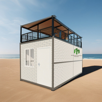 Panneau sandwich EPS résistant aux séismes à bas prix, logement préfabriqué en conteneur, bureau moderne à faible coût, maison pliable