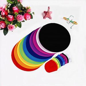 Éventails pliables modernes en polyester personnalisés par sublimation, imprimés DIY, en forme de disque volant – Cadeaux fantaisie pour la remise des diplômes - Product Image 5