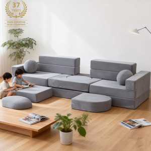 Canapé modulaire en mousse à mémoire de forme pour enfants, ensemble de 22 pièces, pliable, canapé de <span class=keywords><strong>jeu</strong></span> souple, espace de <span class=keywords><strong>jeu</strong></span> pour enfants, canapé pliable unisexe - Product Image 1