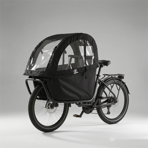 Tente de pluie tout temps protège vos enfants et vos marchandises 100% étanche avec <span class=keywords><strong>porte</strong></span> à fermeture éclair Heavy-Duty Cargo Bike Rain Tent - Product Image 3