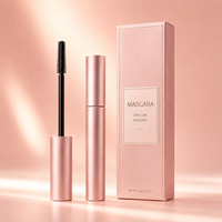Mascara Volumisant Coréen en Fibres de Soie Naturelles, Épaississant, Allongeant, Sans Cruauté Animale, Facile à Retirer, avec Sérum pour Cils
