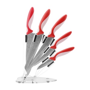 Profesional cubiertos <span class=keywords><strong>cuchillos</strong></span> 5 Unid cuchillo de cocina conjunto con bloque de acrílico - Product Image 2