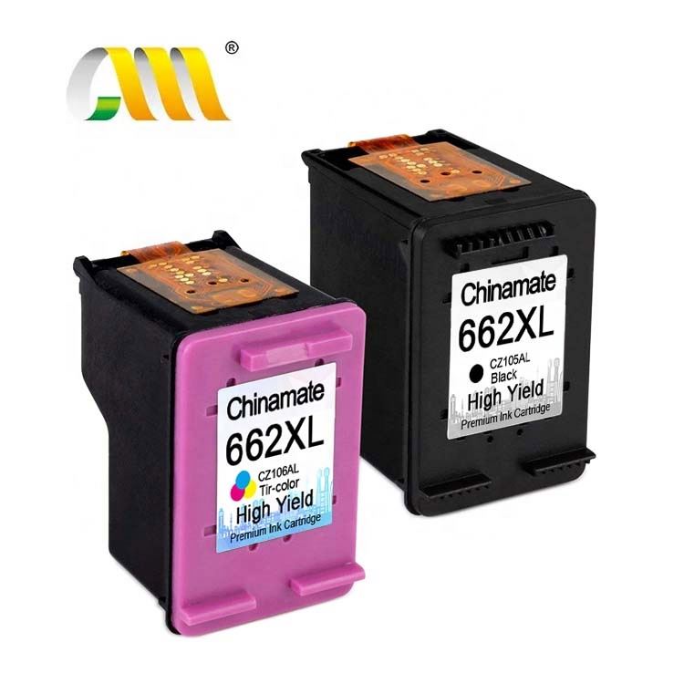 662XL струйный картридж 662XL 662 Сменные чернильные картриджи для HP 662XL совместимый чернильный картридж