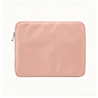 Housse d'ordinateur portable en cuir PU souple, simple et décontractée, imperméable, avec fermeture éclair pour MacBook iPad 11/13/14/15,6 pouces