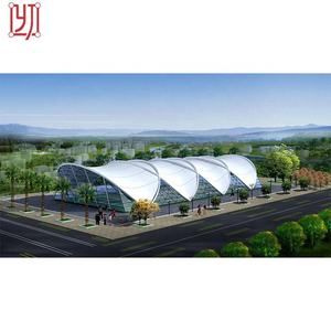 โครงสร้างหลังคาผ้าใบเหล็กสำหรับสนามบาสเกตบอล - Product Image 5