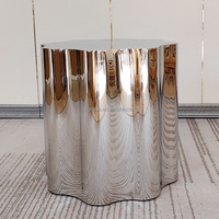 Grande quantité table d'appoint d'intérieur table d'appoint en acier inoxydable meubles de salon table d'appoint en métal