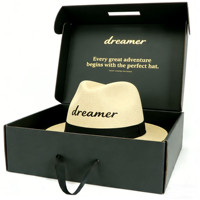 Boîtes en carton ondulé personnalisées avec impression de logo, écologiques, pour l'expédition de chapeaux, vêtements et chaussures de luxe