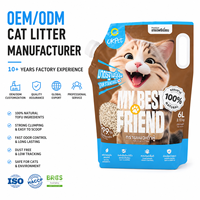 Litière pour chat 100 % naturelle et écologique à base de tofu, hautement absorbante, 99 % sans poussière, faible teneur en poussière, jetable dans les toilettes – Saine pour les chats soucieux de leur bien-être