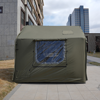 Tente gonflable extensible Air Pole 8+8m², une pièce, un salon, un seul puits de lumière, grand espace, tente de camping familiale en plein air