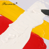Panwenbo Ensemble de 6 couleurs acryliques régulières 60ml de haute qualité pour la peinture artistique d'artiste professionnel