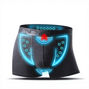 CELINNE Breathable Support <b>Men</b> Boxer Brief Underwear Separated Ball <b>Pouch</b> Design High Stretch Comfort <b>Men</b> Underwear - Product Image 2