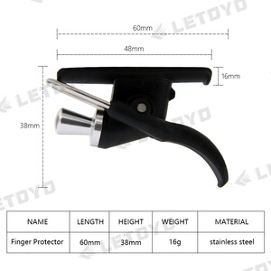 Strumenti di pesca lancio del cannone separatista per il surf Finger Aid Casting Clip per il pollice pulsante per filare la bobina del fiume - Product Image 4