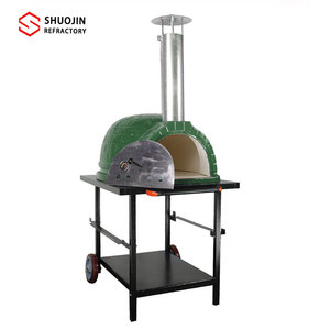 Portátil al aire libre terraza carbón Pizza <span class=keywords><strong>horno</strong></span> 40L carcasa de aluminio extraíble cerámica encimera parrilla Digital hogar coche uso - Product Image 5